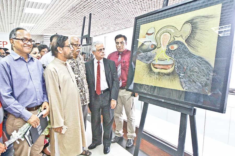 Bashundhara Paper Drawing Exhibition begins in city